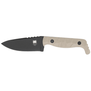 CobraTec KingPin EDC 4 D2 Steel Drop Point Knife Tan G10 Handle