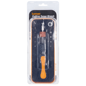 Lyman Torque Wrench Black Orange Steel with Rubber Handle