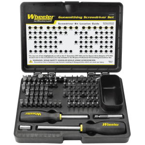 Wheeler Pro Gunsmithing Screwdriver Set Black 89 Pieces