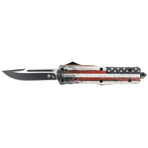 Templar Knife Wood Us Flag 3.50 Drop Point LWUS331