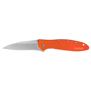 Kershaw Leek Orange Anodized Aluminum Handle Folding Knife