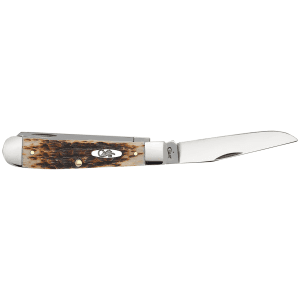 Case Amber Bone Peach Seed Jig Trapper 4.125 inch
