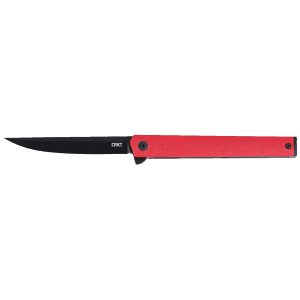 CRKT CEO Flipper EDC Knife AUS-8A SS Blade Red Handle