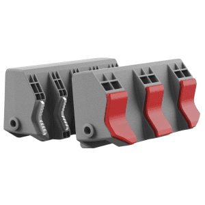 Real Avid Smart-Jaws Gray/Red Rubber Overmold Sleeves