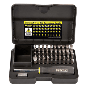 Wheeler Gunsmithing Screwdriver Set Black 43 Pieces