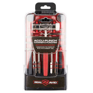 Real Avid AccuPunch Hammer Punches Red Rubber Handle