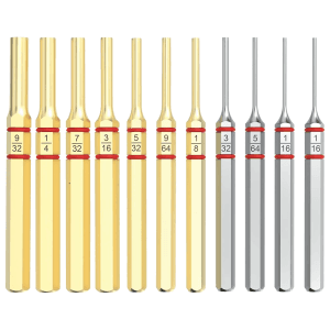 Real Avid Accu-Punch Brass & Steel Pin Punch Set