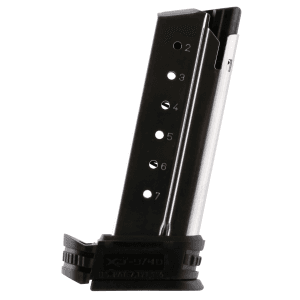 Springfield Armory XD-S Magazine Black Sleeve Silver Finish