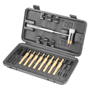 Wheeler Hammer and Punch Set Brass Nylon with Carrying Case