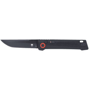 CobraTec Inferno OTF Tanto 3.5 Inch D2 Steel Black TiCN Black Textured Handle