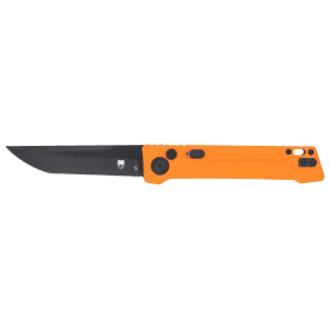 CobraTec Inferno OTF Tanto 3.5 Inch D2 Steel Blaze Orange Textured Handle
