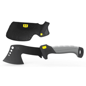 Hawk 2.5 Hunting Hatchet  Plain Blade  Includes Sheath (Black/Gray)