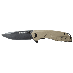 Smith's Products Battleplan 3.35 Drop Point Blade Desert Tan