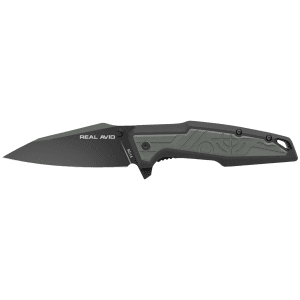 Real Avid Rav1 Nylon Handle 3.25 Black Oxide Clip Point Knife