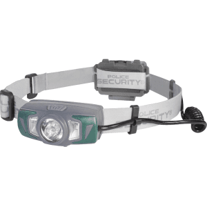 Police Security Ryder Black Headlamp 500 Lumens