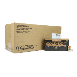 Speer Gold Dot 9mm 124 Gr JHP (Case)