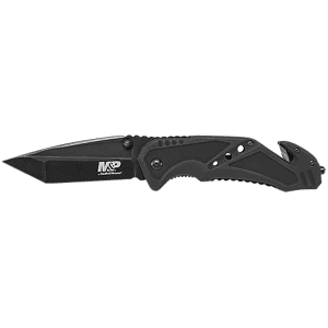 Smith & Wesson MP Rescue Liner Lock Tanto Folding Knife Black G10