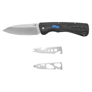 Camillus Inject 3.25 D2 Steel Folding Knife Black Handle