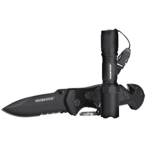 Humvee Accessories Rescue Combo Knife and Tactical LED Flashlight