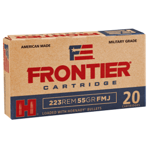 Hornady Frontier Military Grade .223 Rem 55 Grain FMJ (Box)
