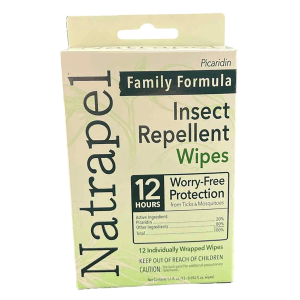 Natrapel Picaridin Insect Repellent Wipes 12-Hour Protection