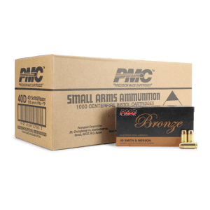 PMC Bronze .40 S&W 165 Grain FMJ (Case)