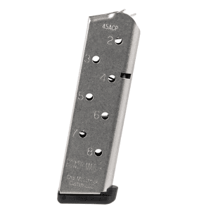 Chip Mccormick Custom Magazine For 1911 Commander 45 ACP - 8 Round Stainless Steel