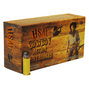 Hsm Cowboy Action 38-40 Win 180 Gr Round Nose Flat Point (Box)