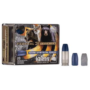 Federal Premium 45 ACP 240 Grain Solid Core Synthetic Flat Nose P45SHC1 (Box)