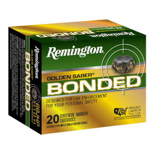 Remington Golden Saber Bonded 45 ACP 185 Grain Bonded Brass JHP 29325 (Box)