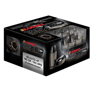 Barnes Tac-xpd Defense 45 ACP 185 Grain TAC-XP 21555 (Box)