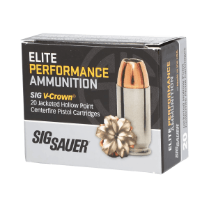 Sig Sauer Elite Defense 10mm 200 Grain V Crown JHP E10MM20020 (Box)
