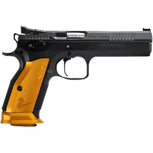 CZ TS 2 9mm Luger 5.28 20+1 Black Polycoat Orange Grip