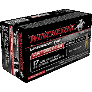 Winchester Varmint He 17 WSM 25 Gr Polymer Tip (Box)