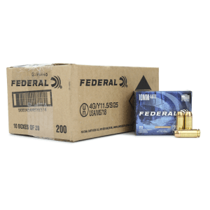 Federal Power-Shok 10mm Auto 200 Gr JHP (Case)