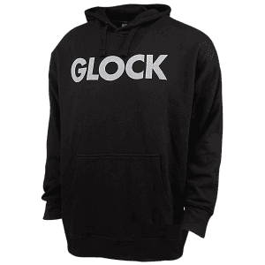 Glock Large Black Durable Soft Fabric Long Sleeve Traditional Hoodie