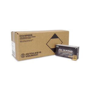 CCI Blazer Brass 9mm 147 Gr FMJ (Case)