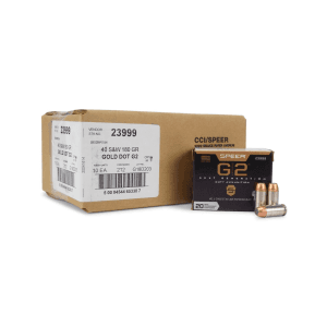 Speer Gold Dot 40 S&W 180 Grain G2 JHP (Case)