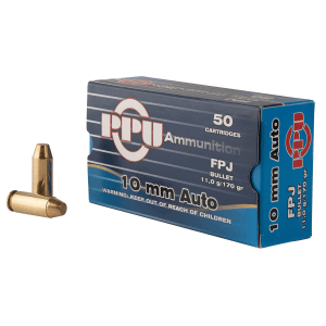 PPU 10mm 170 Gr FPJ (50 Rounds)