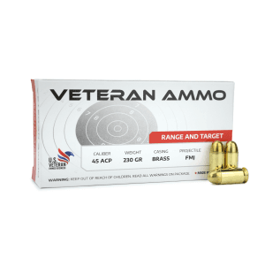 Hyperion Munitions Veteran Ammo .45 ACP 230 Gr FMJ (Box)