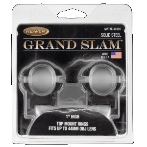 Weaver Mounts Grand Slam  Weav 49303 Grandslam Rings 1in Med Mat