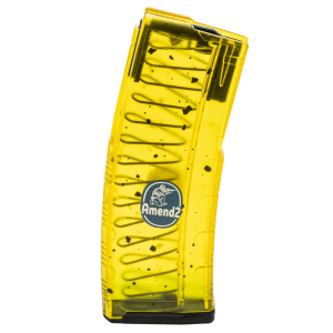 Amend2 MOD-C AR-15 223/5.56/300 Blackout Banana Magazine - 30 Round (Yellow Polycarbonate)