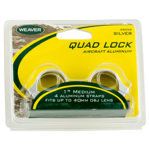 Weaver Mounts Quad Lock  Weav 49049 Rings Quad-lock 1in Xhi Mat