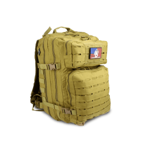 RTAC Large Lasercut MOLLE Backpack w/ Pistol Retention System (Tan)