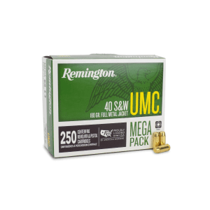 Remington UMC 40 S&W 180 Grain FMJ Mega Pack (Box)