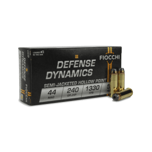 Fiocchi Defense Dynamics 44 Mag 240 Grain SJHP (Box)