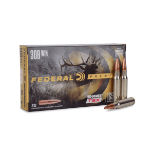 Federal Premium 308 Winchester 165 Grain Lead Free Barnes TSX (Box)
