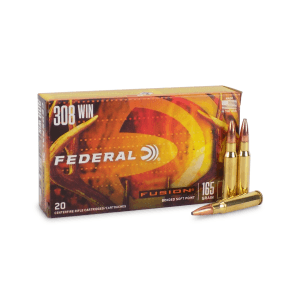 Federal Fusion 308 Winchester 165 Grain Bonded Soft Point (Box)