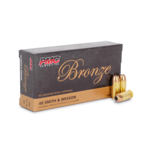 PMC Bronze 40 S&W 165 Grain JHP (Box)