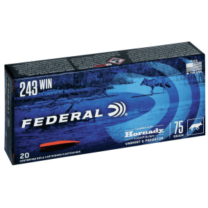 Federal Varmint & Predator 243 Winchester 75 Grain V-Max (Box)